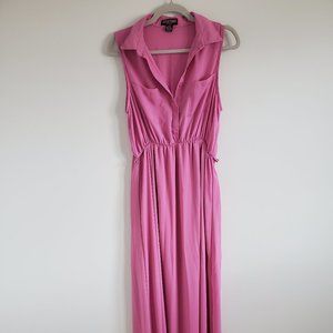 Maxi dress, pink long dress, Sleeveless maxi dress